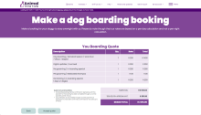 Quote page on webform transaction